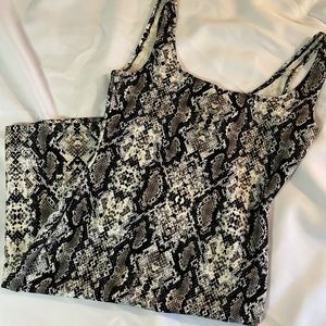 Snakeskin Mini Dress